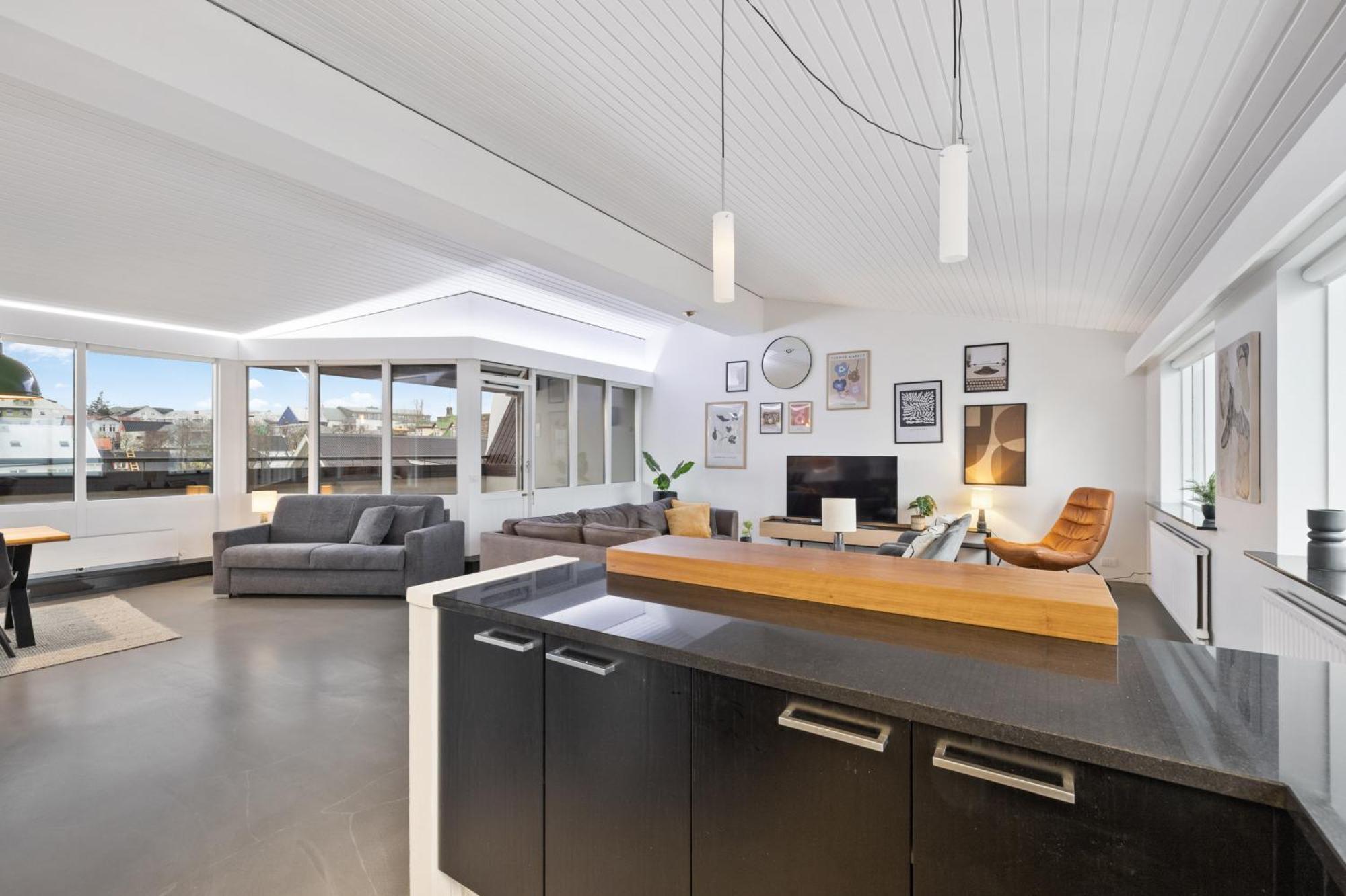 Penthouse Apt On The Shopping Street-Free Parking Reikiavik Exterior foto